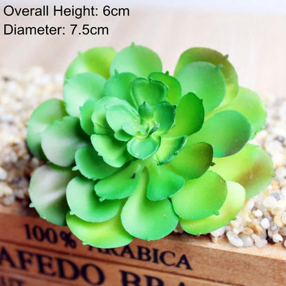 Green Artificial Succulents