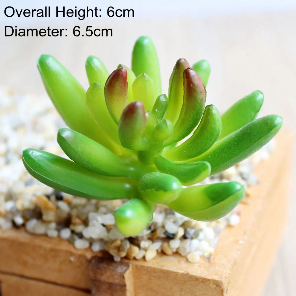 Green Artificial Succulents