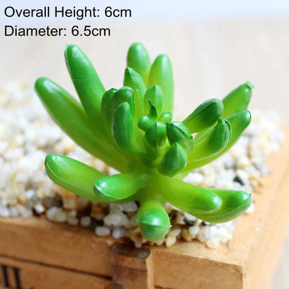 Green Artificial Succulents