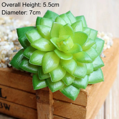 Green Artificial Succulents