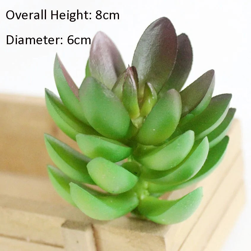 Green Artificial Succulents