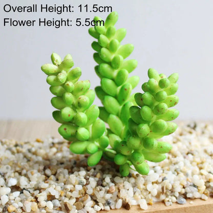 Green Artificial Succulents