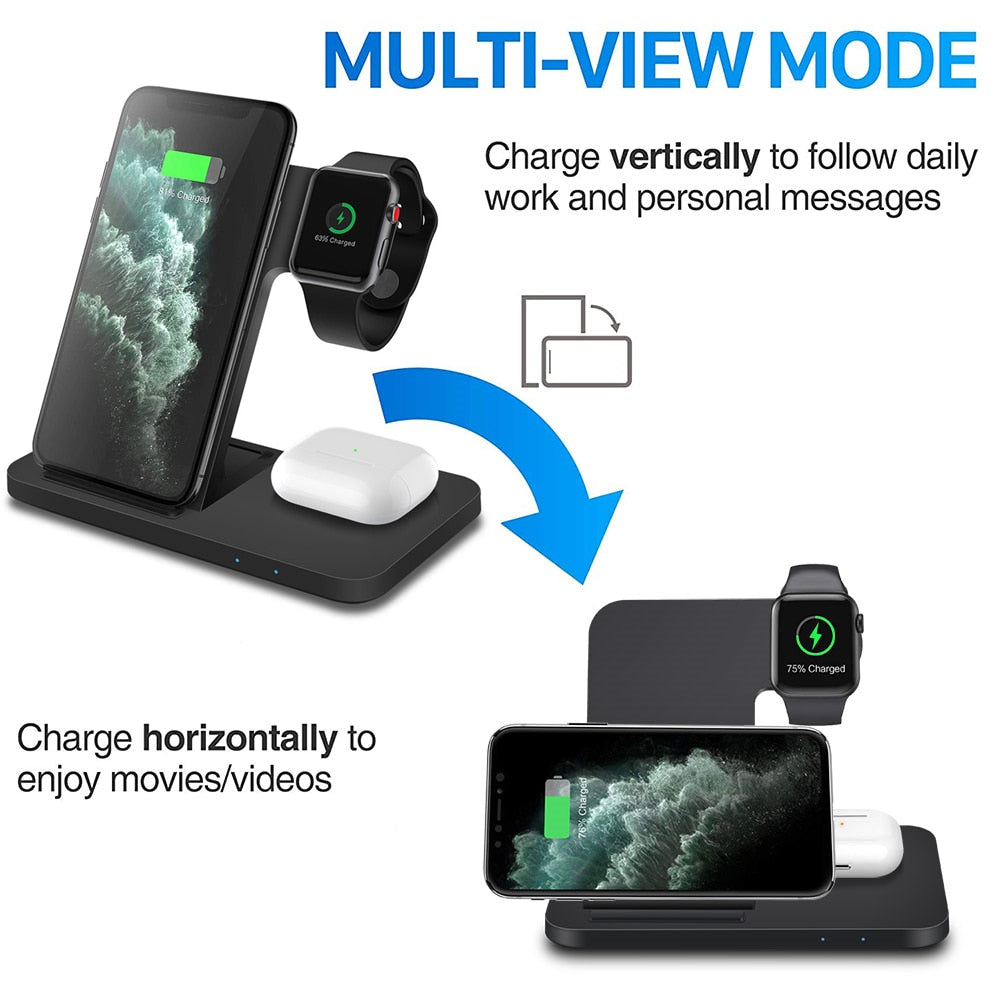 3 in 1 Wireless Charging Station